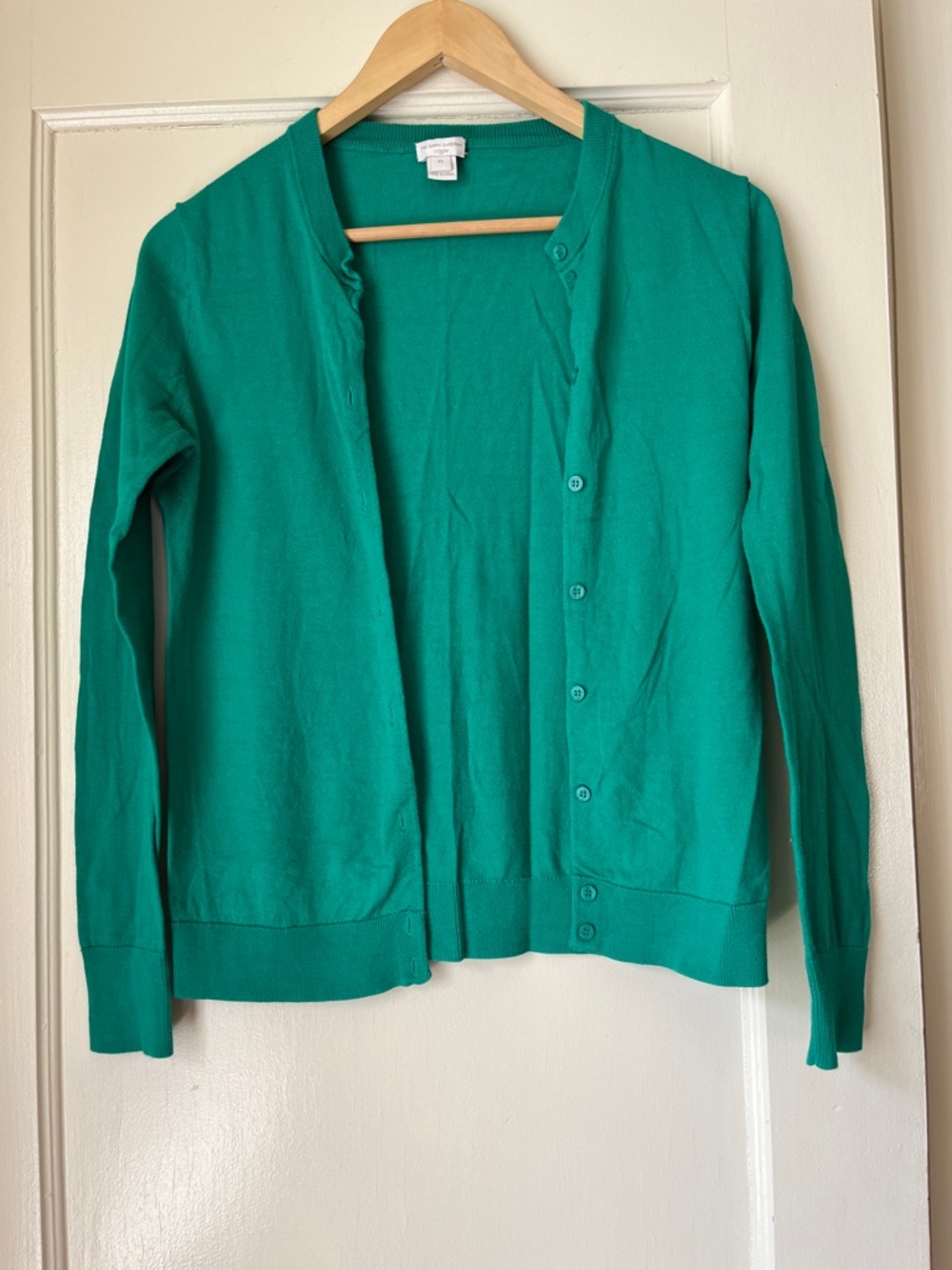 J. Crew Emerald Green Button-Up Cardigan